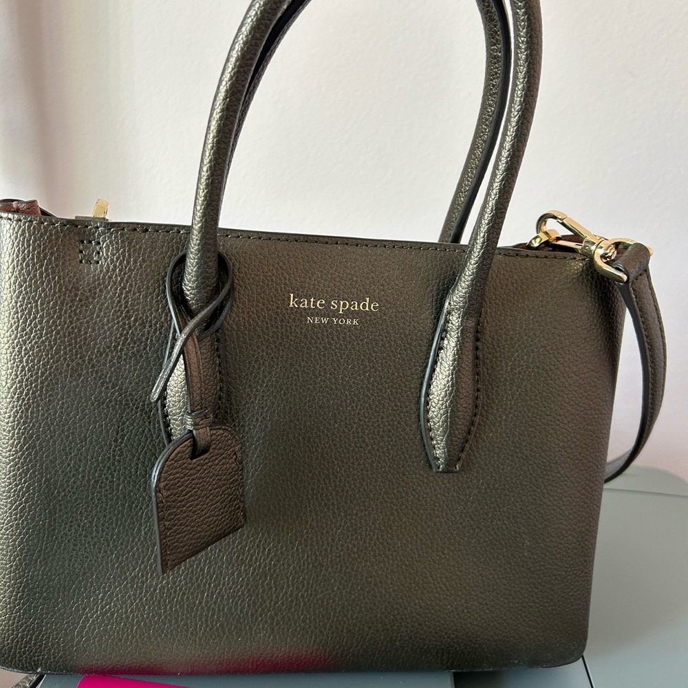 Kate spade forest green handbag